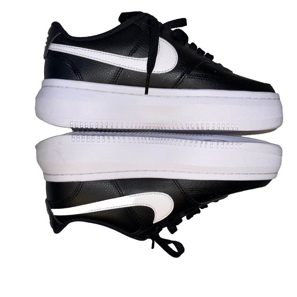 Nike platform black sneakers chunky y2k streetwear skater girl low tops lace up